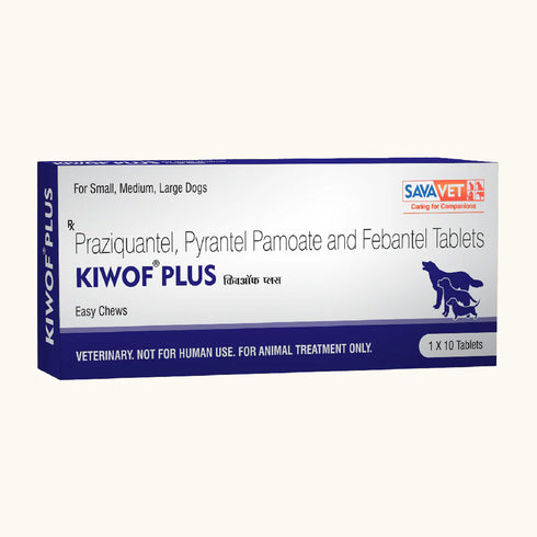 Savavet Kiwof Plus Dog Dewormer and Vaav Syrup for Dogs Combo